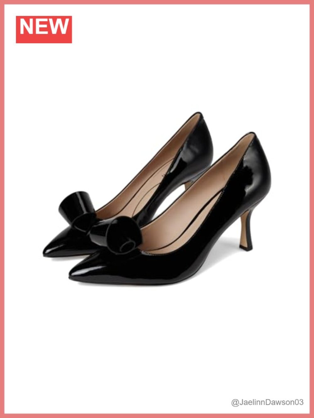 Cole Haan Women's 75mm High Heel Stiletto Slingback Pump Black Patent Leather